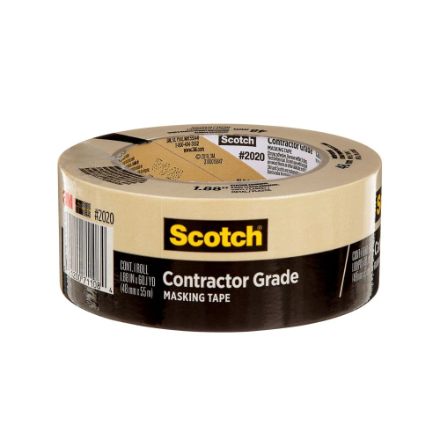 3M scotch 2" CONTRACTOR GRADE Masking Tape 9 (48mm)